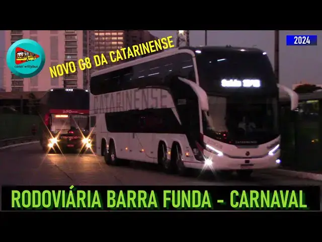 'Video thumbnail for Ônibus chegando Rodoviária Barra Funda - Movimento Carnaval'