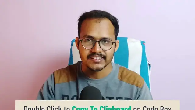 'Video thumbnail for How to Enable Double Click to _Copy to Clipboard_ in Blogger'