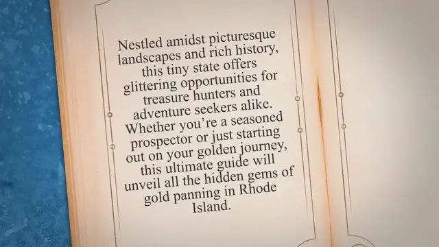 'Video thumbnail for Gold Panning in Rhode Island [A Gold Prospecting Guide]'
