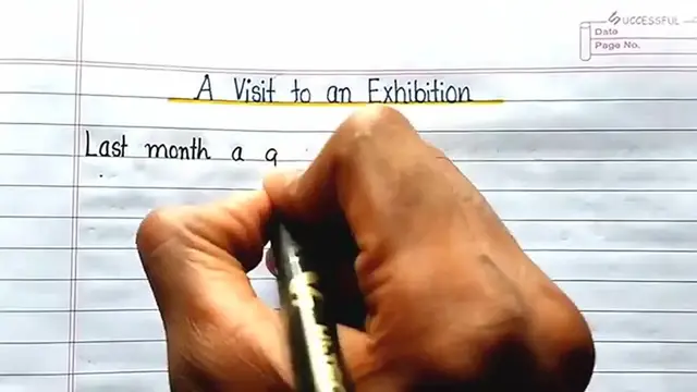 'Video thumbnail for Essay on A Visit to an Exhibition in English ⬆︎'