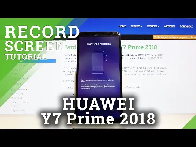 'Video thumbnail for How to Record Screen in HUAWEI Y7 Prime 2018 – Save Screen Actions'