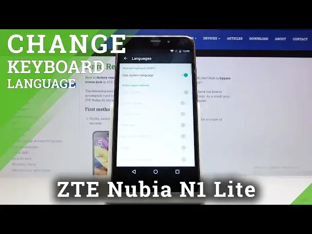 'Video thumbnail for How to Change Keyboard Language in ZTE Nubia N1 Lite – Find Keyboard Language List'