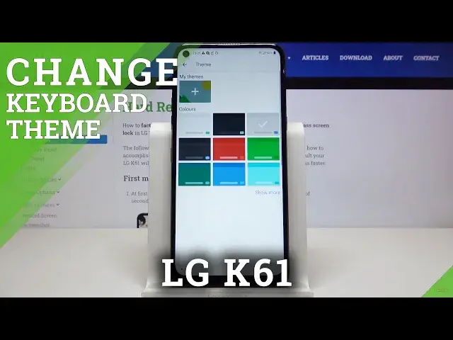 'Video thumbnail for How to Change Keyboard Theme in LG K61 – Keyboard Settings'