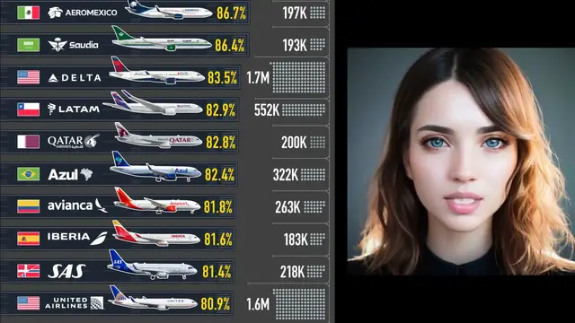 'Video thumbnail for The Most On-Time Airlines (2025)'