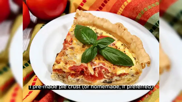 'Video thumbnail for Tomato Quiche'