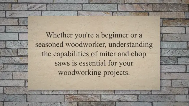 'Video thumbnail for Is a miter and chop saw the same thing? What’s different?'