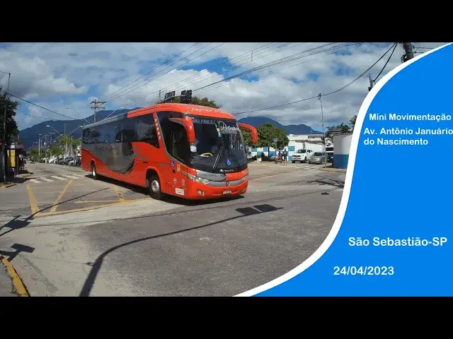 'Video thumbnail for Mini Movimentação de ônibus na Av. Antônio Januário do Nascimento,São Sebastião-SP'
