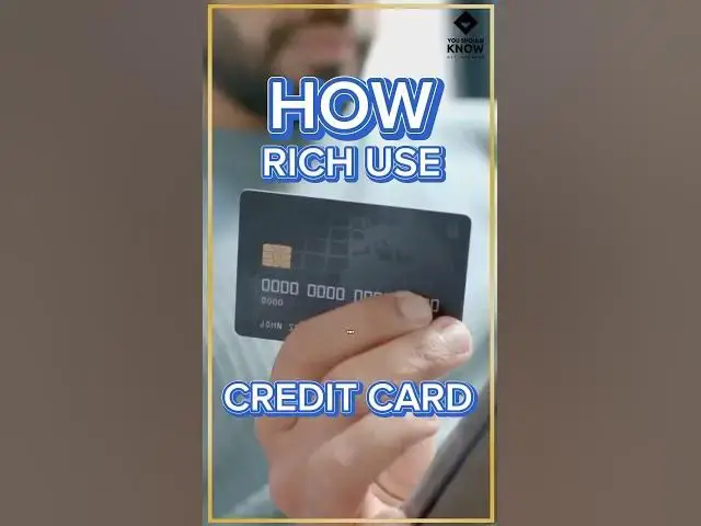 'Video thumbnail for This is How RICH people Use Credit Card #finance #creditcard #money #ytshorts'