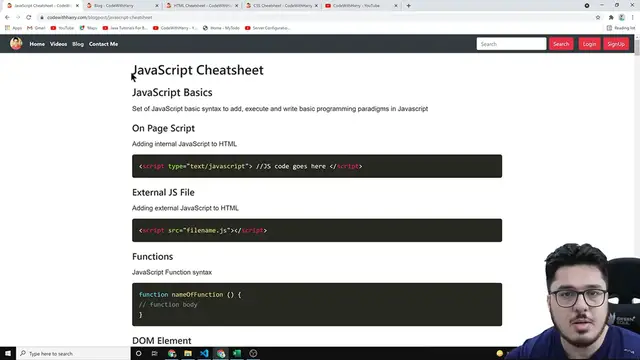 'Video thumbnail for JavaScript CheatSheet 🧾 for Beginners 🔥'
