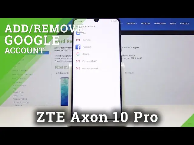 'Video thumbnail for How to Add & Remove Google Account in ZTE Axon 10 Pro – Manage Google Account'