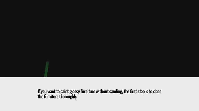 'Video thumbnail for How To Paint Glossy Furniture Without Sanding'