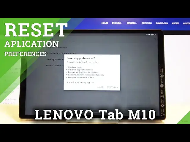 'Video thumbnail for How to Reset App Preferences in LENOVO Tab M10 – Restore App Settings'