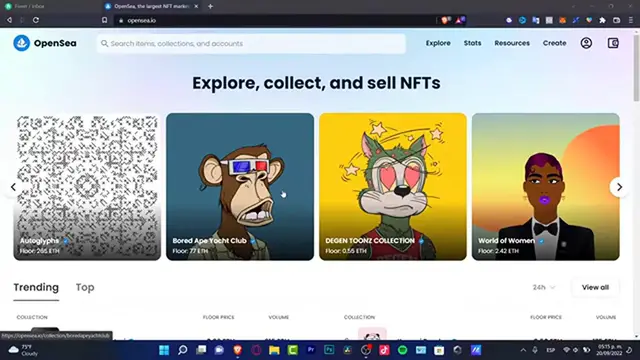 'Video thumbnail for How To Withdraw Money From Opensea To Bank Account (Step by Step)  Metamask To Your Bank'