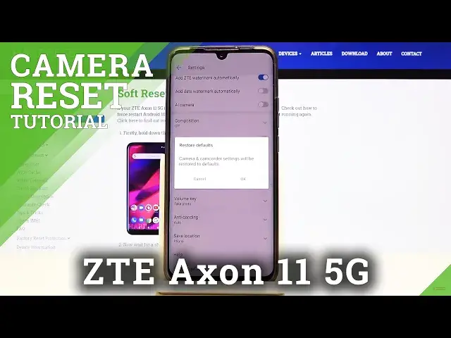 'Video thumbnail for How to Reset Camera Settings in ZTE Axon 11 – Restore Camera Settings'