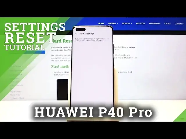 'Video thumbnail for How to Reset Settings in Huawei P40 Pro – Restore Default Config'