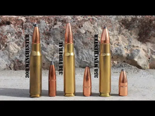 'Video thumbnail for 338 Federal vs 308 Winchester vs 358 Winchester Review & Comparison'