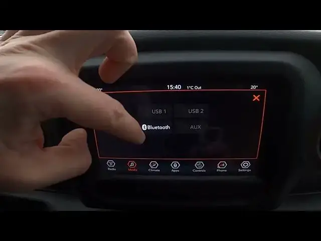 'Video thumbnail for How to Change Radio Source in Jeep Wrangler IV ( 2018 – now ) - Enable AUX or Bluetooth'
