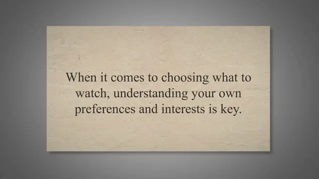 'Video thumbnail for Unlocking the Perfect Show: A Guide to Choosing What to Watch Based on Your Preferences, Genres, Reviews, and Informed Decisions'