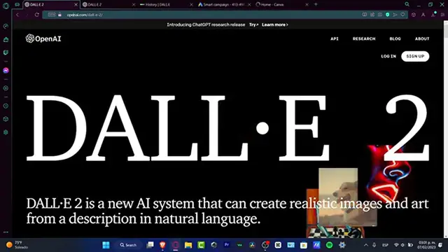 'Video thumbnail for How To Use DALL-E 2 To Create Images For Advertising Campaigns (2024) Step by Step Tutorial'