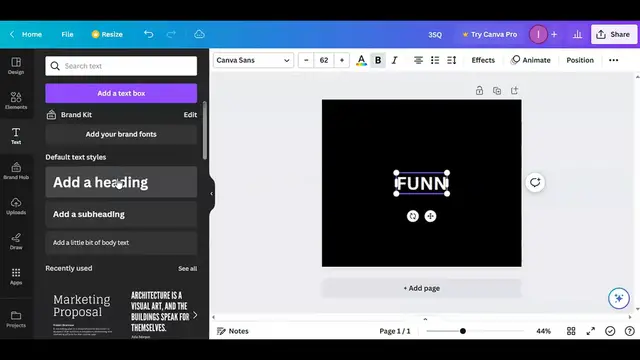 'Video thumbnail for Create Amazing Typography Text Effect in Canva l easy canva l canva tutorial (2)'