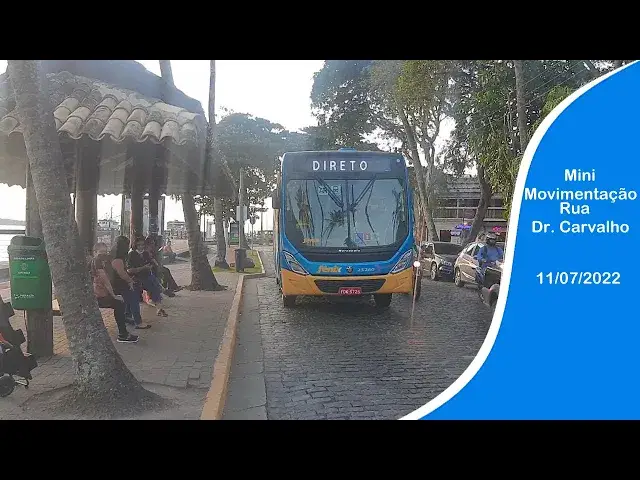 'Video thumbnail for MINI movimentação de ônibus na Rua Dr. Carvalho,Vila,Ilhabela-SP , dia 11/07/2022'