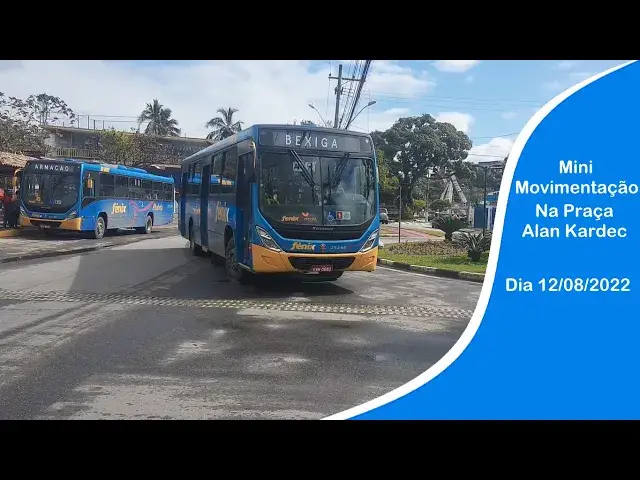 'Video thumbnail for Mini Movimentação de ônibus na Praça Alan Kardec dia 12/08/2022'