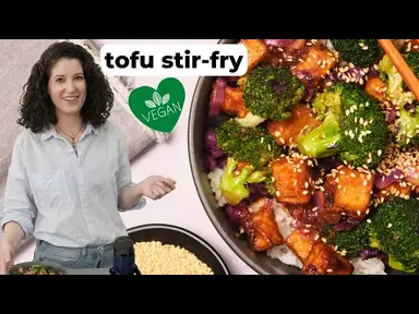 'Video thumbnail for Tofu Stir Fry (Vegan & Easy!) #vegancooking'