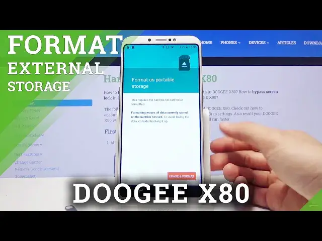 'Video thumbnail for How to Format SD Card in Doogee X80 - Delate Files from SD Card'