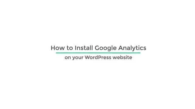 'Video thumbnail for How to Install Google Analytics in WordPress in 10 mins'