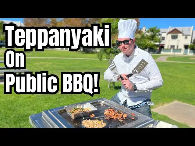 'Video thumbnail for Teppanyaki On Public BBQ: Veggies, Fried Rice & Chicken 🍳🍗'