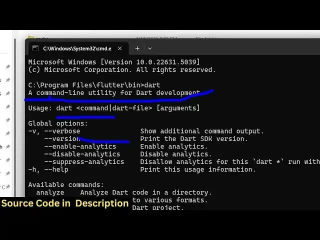 'Video thumbnail for How to fix dart is not recognized as an internal and external Command Error in Terminal'