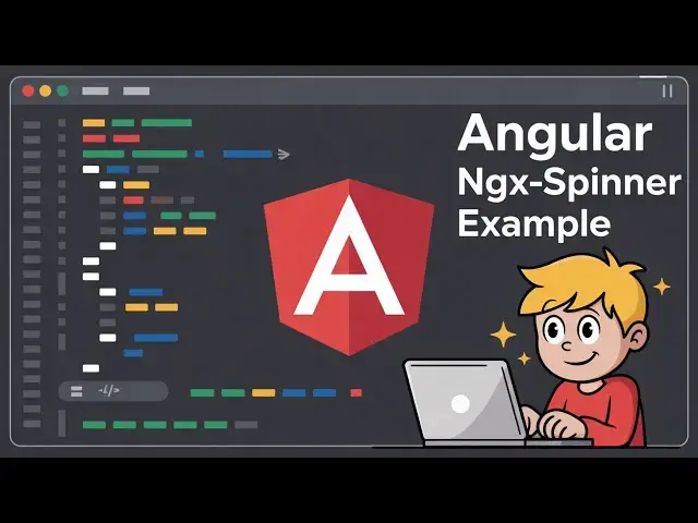 'Video thumbnail for Angular ngx-spinner Example to Show Loading Spinners as Overlay in Browser Using TypeScript'