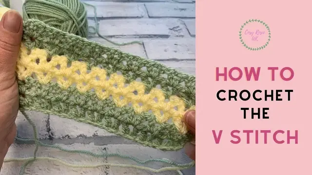 'Video thumbnail for V Stitch Crochet Tutorial'