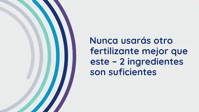 'Video thumbnail for Nunca usarás otro fertilizante mejor que este – 2 ingredientes son suficientes'