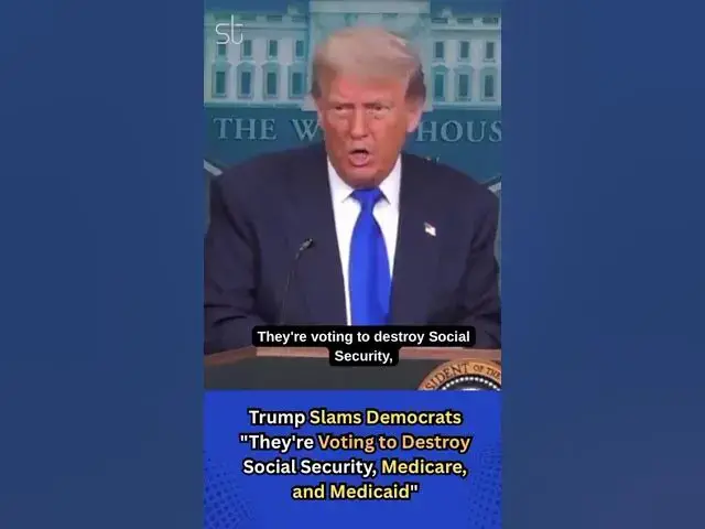 'Video thumbnail for Trump Slams Democrats "They're Voting to Destroy Social Security, Medicare, and Medicaid"'