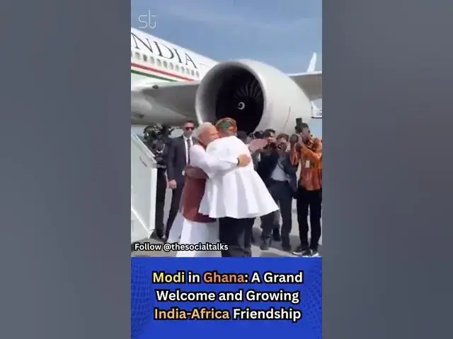 'Video thumbnail for Modi in Ghana: A Grand Welcome and Growing India-Africa Friendship'