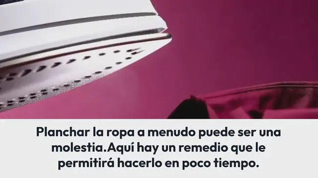'Video thumbnail for Planchar, con este método se tarda 10 minutos en planchar toda la ropa'