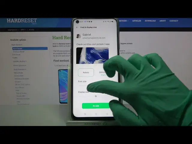 'Video thumbnail for How to Adjust Font Size in OPPO A74 5G - Change Text Size'