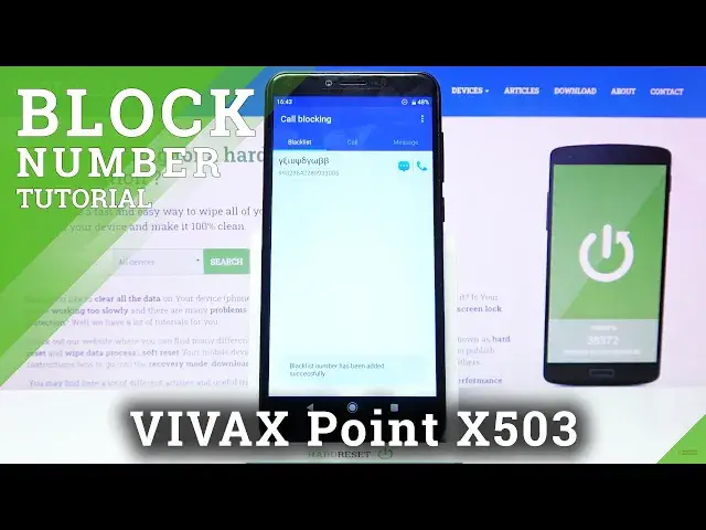 'Video thumbnail for How to Block Number on VIVAX Point X503 – Block Calls'