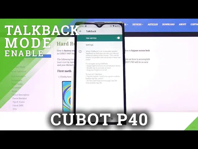 'Video thumbnail for How to Use Talkback in CUBOT P40 – Talkback Mode'