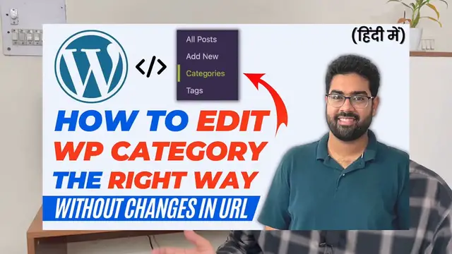 'Video thumbnail for How To Edit & Rename WordPress Category Without Any Changes In URLs_'