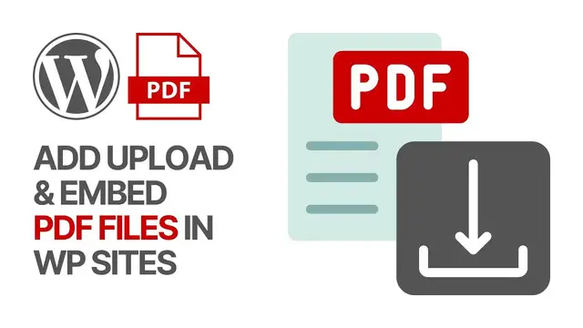 'Video thumbnail for How To Add PDF Files in WordPress Sites_ Upload & Embed PDF For Free Tutorial Without Plugins'