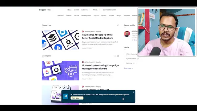 'Video thumbnail for How to Add a Toast Notification Popup in Blogger Website'