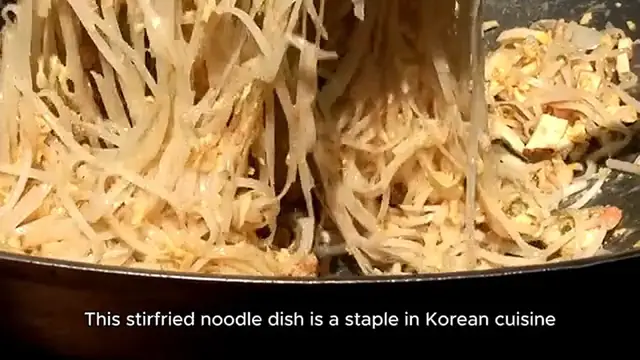 'Video thumbnail for Japchae recipe'