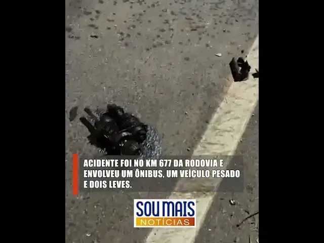 'Video thumbnail for Mecânico e idosa morrem em acidente envolvendo quatro veículos na BR-153'