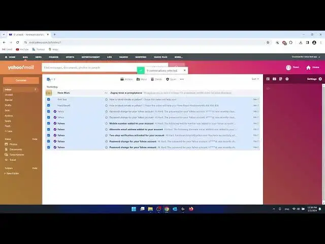 'Video thumbnail for How to Delete Bulk Emails in Yahoo Mail'
