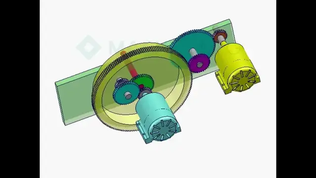 'Video thumbnail for 144 - Both the main and auxiliary motors are running in the same direction, differential wheel syste'
