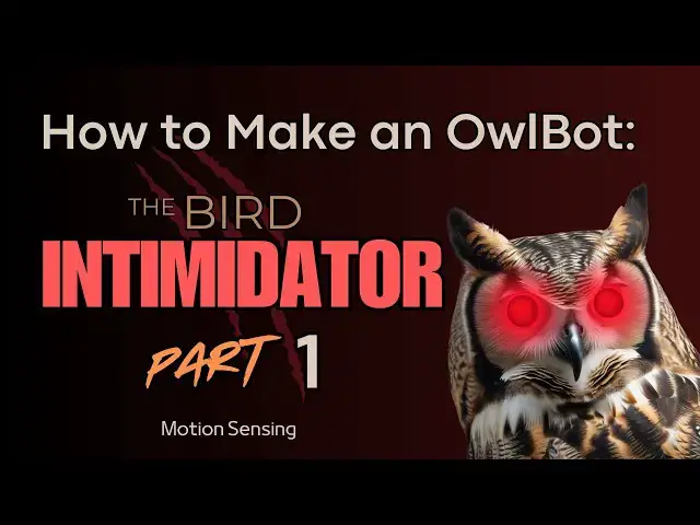'Video thumbnail for How to Make an OwlBot: The Bird Intimidator - Part 1: Motion Sensing'