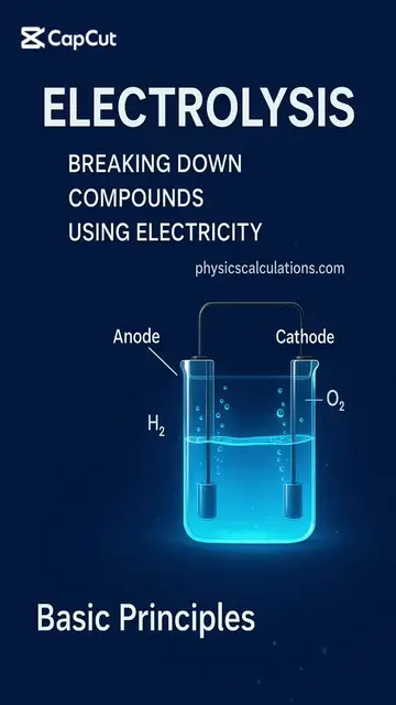 'Video thumbnail for WHAT IS ELECTROLYSIS? — Splitting Compounds with Electricity! 🧪🔋'