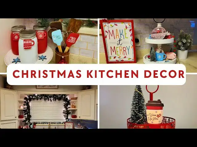 'Video thumbnail for Christmas 2023 Decorate With Me: Christmas Kitchen Decor, Coffee & Hot Cocoa Bar Inspiration'